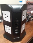 Safemore Power Strip Surge Tower With Usb 6 Ac Outlets 4 Ports. Fixed Price $22.00.