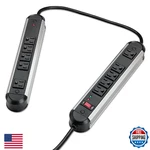 Fellowes 10-OUTLET Metal Split Surge Protector 6FT Cord 1250 Joules 99082. Fixed Price $72.91.