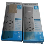 Lot Belkin 12-OUTLET Surge Protector Power Strip W/ Ac. Fixed Price $49.99.