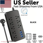 Power Strip Surge Protector 8 Ac Outlets 3 Usb Ports + Type 4 Ft Cable. Fixed Price $13.89.