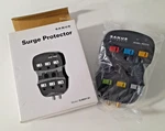 New! Sanus Elements Surge Protector For Phone, Cable, And Outlets ELM201-B1. Fixed Price $12.50.