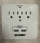 Usb Merkury Innovations 6-OUTLET Wall Plate Multiplier Office. Fixed Price $19.99.