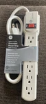 Ge 6-OUTLET Grounded Power Strip With 3-FOOT Cord 57244 New. Fixed Price $8.29.