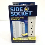 Side Socket Swivel Outlet W/ Surge Protector As Seen On Tv- New. Fixed Price $24.97.