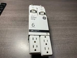 6 Outlet Surge Protector Power Strip Electric Cord Plug Switch 2PACK. Fixed Price $22.00.