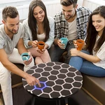 Led Coffee Table For Living Room, Mancave, Gaming Light Up Touch Top Blue. Fixed Price $89.95.