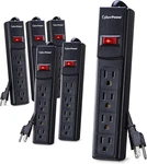 CSB404MP6 Essential Surge Protector, 450J/125V, Outlets, 4FT Power Cord, Black. Fixed Price $161.99.
