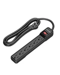 Dewenwils 10FT Power Strip Surge Protector 6 Outlets Flat Plug Ul Listed. Fixed Price $17.99.