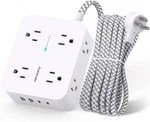 Hitrends Surge Protector Power Strip 6 Outlets With Usb Charging Ports. Fixed Price $16.90.