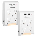 Dewenwils Multi Adapter Wall Plug Outlets With Usb Ports Led Night Light. Fixed Price $29.99.