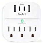 1 Multi Plug Outlet Splitter, 490J Surge Protector 2C2A, Pack, White. Fixed Price $15.86.