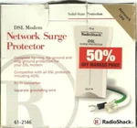 Radioshack Dsl Modem Network Surge Protector New In Box. Fixed Price $9.89.