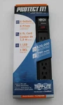 Lot Of 10 Tripp Lite TLP606B 6-OUTLET Surge Protector (6FT Cord). Fixed Price $110.00.