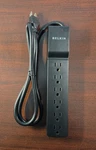 Belkin 6-OUTLET Home & Office Surge Protector, 700 Joules, 4FT Cord, Black New. Fixed Price $14.95.