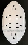 Outlet Electrical Socket Adapter Cover Oval 6-WAY Ac Wall Plug Power Splitter. Fixed Price $12.99.