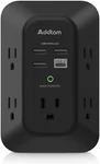 Usb Wall Charger Surge Protector - 5 Outlet Extender With 4 Charging Ports. Fixed Price $18.60.