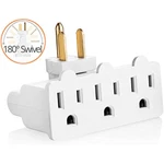 Yubi Power 3 Plug Outlet Extender Swivel Grounded Wall Tap Adapter. Fixed Price $14.99.