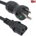 15FT 18 Gauge Prong Nema 5-15P To IEC320 C13 Power Cord Cable Hospital Grade. Fixed Price $20.93.