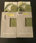 Lot Of 2- 6 Heyday Power Strip With Outlets 15AMPS 1875W Intertek Angled Plug. Fixed Price $6.99.