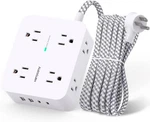 Surge Protector Power Strip - Hanycony 8 Outlets 4 Usb (2 C) Charging Ports. Fixed Price $18.01.