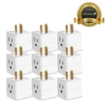 Fosmon 9X 3 Outlet Extender, Multi Plug Wall Splitter Compact Etl Listed. Fixed Price $22.99.