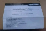 Cyberpower 8-OUTLET Surge Protector CSP604U. Fixed Price $18.00.
