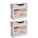 2PC Npp 12V 18AH Agm Vrla Battery - High Capacity Power. Fixed Price $114.00.