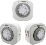 Westek TM09DHB Indoor 2-OUTLET Daily Timer 24-ON/24-OFF Per Day New. Fixed Price $11.15.