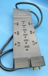 Belkin BE112230-08 Surge Protector Slim Power Strip 8FT Cord. Fixed Price $17.95.