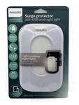 Philips 4-OUTLET Surge Protector Usb, Night Light Wall Adapter White SPP6241WC. Fixed Price $29.46.