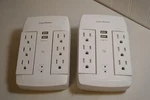 Lot Of 2 - Cyberpower P6WSU Surge Protector Outlets & Usb (white). Fixed Price $49.99.