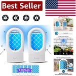 Safe & Silent Indoor Catches: 2 Uv Plug-in Traps For House, Kitchen Office. Fixed Price $30.99.
