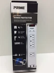 Prime Wire & Cable 4-OUTLET Surge Protector With 14/3 Sjt 4-FEET Cord And Usb Ch. Fixed Price $17.99.