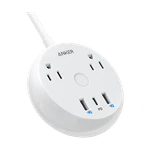 Anker 5-FT 2 -outlet 3 -usb Ports Indoor White Power Strip. Fixed Price $29.99.