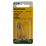 Eaton Bussmann BP/MDL-8 Time Delay Glass Fuse Pack, Amp, 250VAC. Fixed Price $6.94.