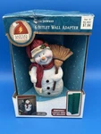 Snowman Santa's Power Hand Painted Christmas Holiday 6 Outlet Wall Adapter. Fixed Price $10.00.