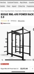 New Rogue Fitness RML-690 Monster Power Rack 3.0 Still In The Boxes. Fixed Price $1050.00.