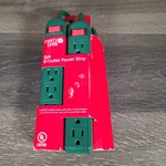New Merry Brite 2PK 6 Outlet Power Strip Green. Fixed Price $13.95.
