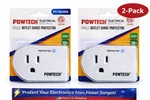 2-PACK Powtech Surge Protector Outlet Wall Plug Single Voltage Protection. Fixed Price $12.95.