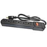 Comprehensive 6-OUTLET Surge Protector With 6' Power Cord, Black. Fixed Price $40.95.