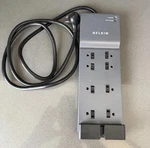 Belkin BE112230-08 Outlet Power Strip Surge Protector 8FT Cord Tested. Fixed Price $15.00.
