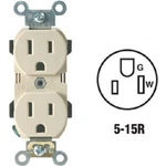 (20)-LEVITON 15A Ivory Industrial Grade 5-15R Duplex Outlet R71-5252-0IS. Fixed Price $119.89.