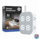 Ultrapro 10-OUTLET Surge Protector, 2100 Joules, 4FT Braided Extension Cord,. Fixed Price $35.43.