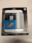 5-OUTLET 2-USB Wall Tap With Surge Protection And Swivel Outlets, White. Fixed Price $10.99.