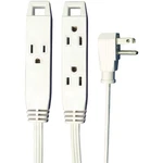 Axis 3-OUTLET Indoor Extension Cord With Flat-profile Plug 8-FOOT, White. Fixed Price $19.99.