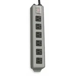 Tripp Lite UL24RA-15 Outlet Strip, Right Angled, 6 5-15R, 5-15P, Ft., Gray. Fixed Price $65.45.