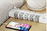 6FT Power Strip 2 Usb 5 Outlet 90 Swivel Rotate Socket Individual Switch Surge. Fixed Price $32.99.