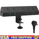 Desk Usb Charging Station Power Strip Surge Protector Edge Mount Clamp 8 Ports. Fixed Price $118.93.