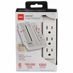 Rca PSWTS6R 6-OUTLET Swivel Surge Protector. Fixed Price $26.99.