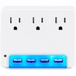 Cyberpower P3WUN 3-OUTLET, 4-USB 125V Night Light Wall Tap. Fixed Price $30.16.